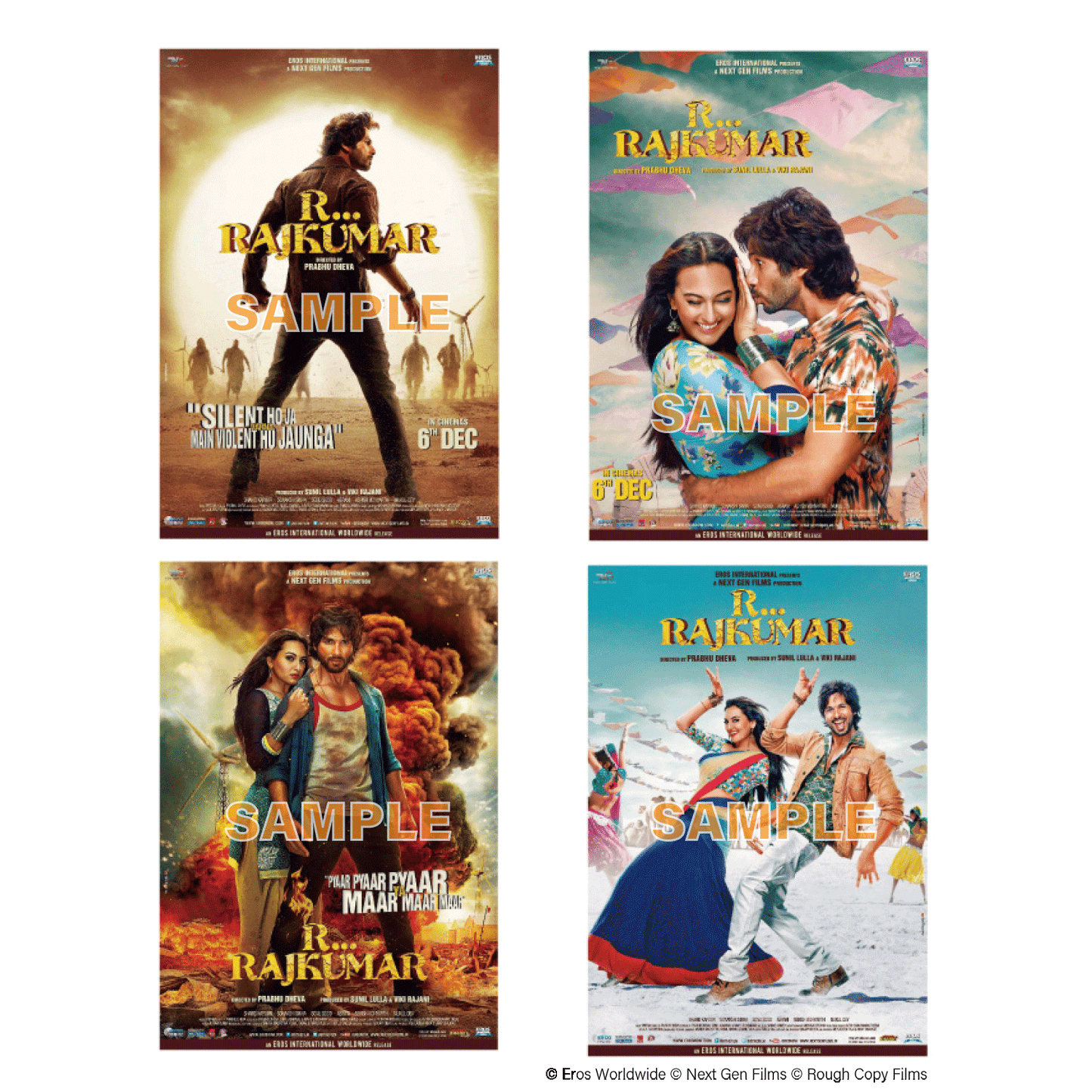 【Rラージクマール】 ポストカード(4枚セット)