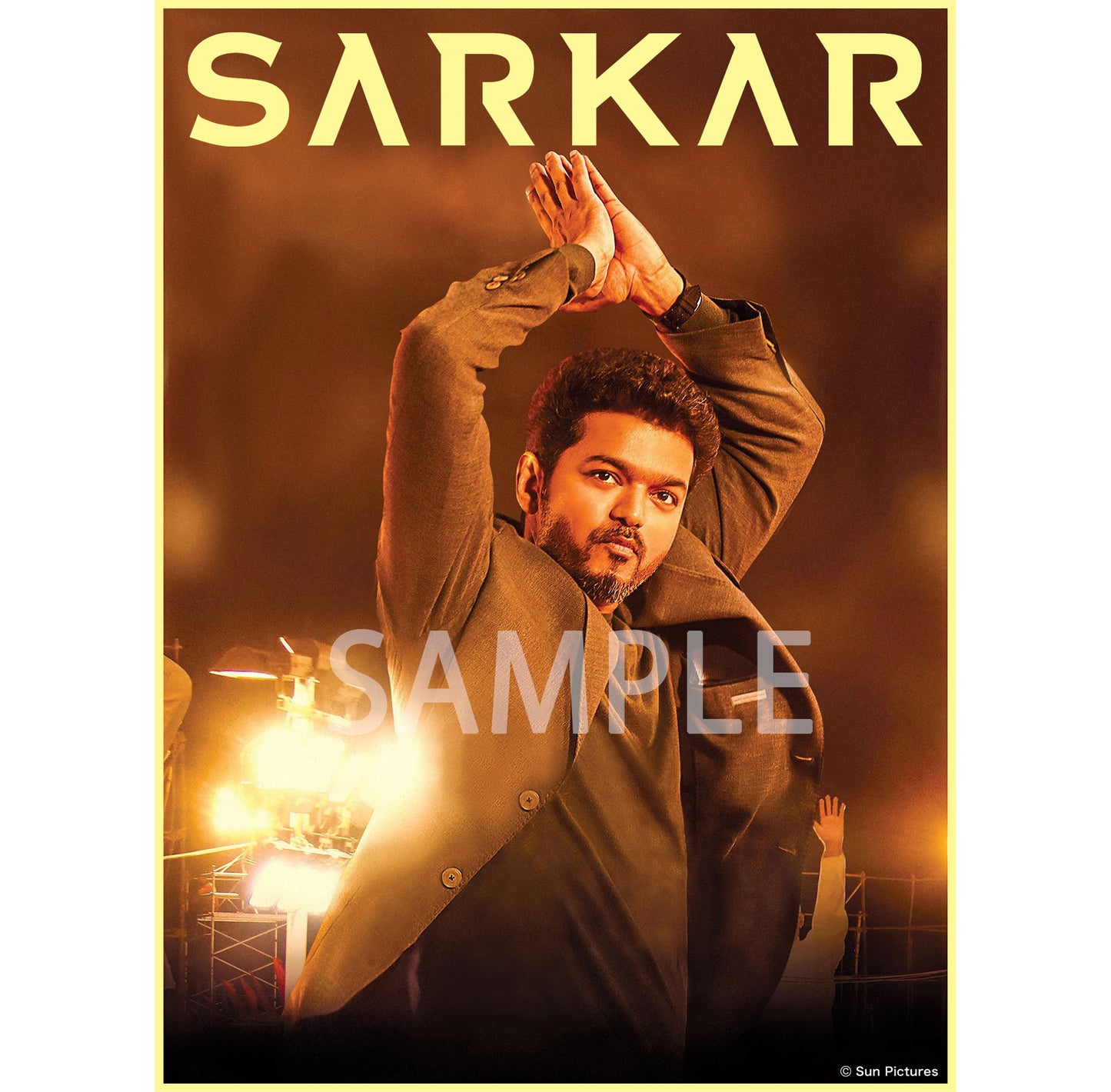 【サルカール 1票の革命】Tシャツ(黒)/ Lサイズ